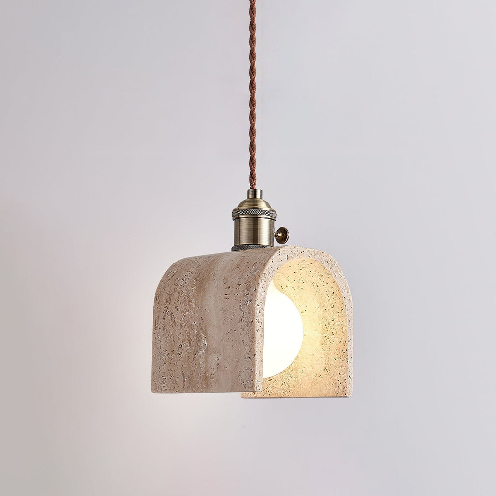 Laveniel Travertine Pendant Light-Moonnatur