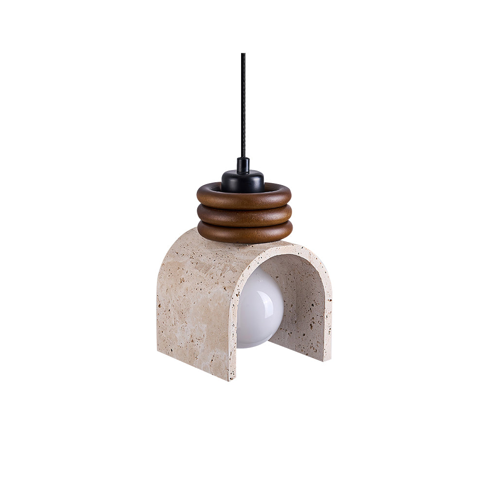 Cardelaria Travertine Pendant Light-Moonnatur