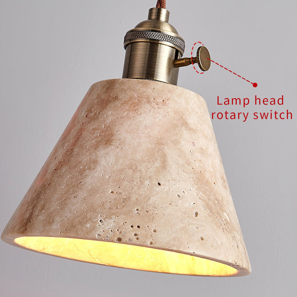 Laveniel Travertine Pendant Light-Moonnatur