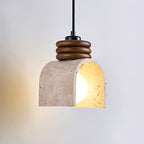 Cardelaria Travertine Pendant Light-Moonnatur