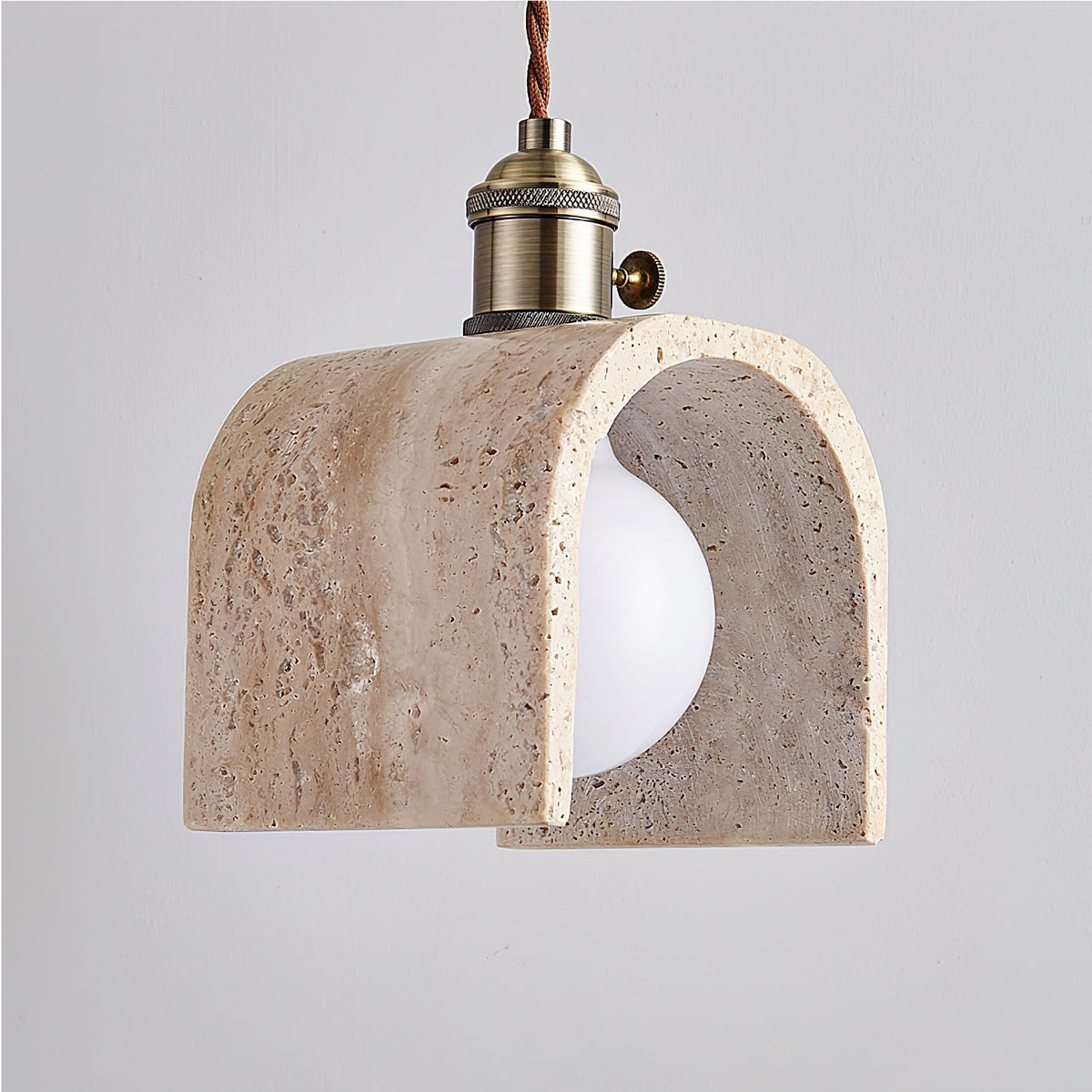 Laveniel Travertine Pendant Light-Moonnatur