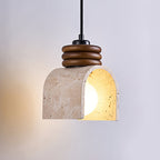 Cardelaria Travertine Pendant Light-Moonnatur