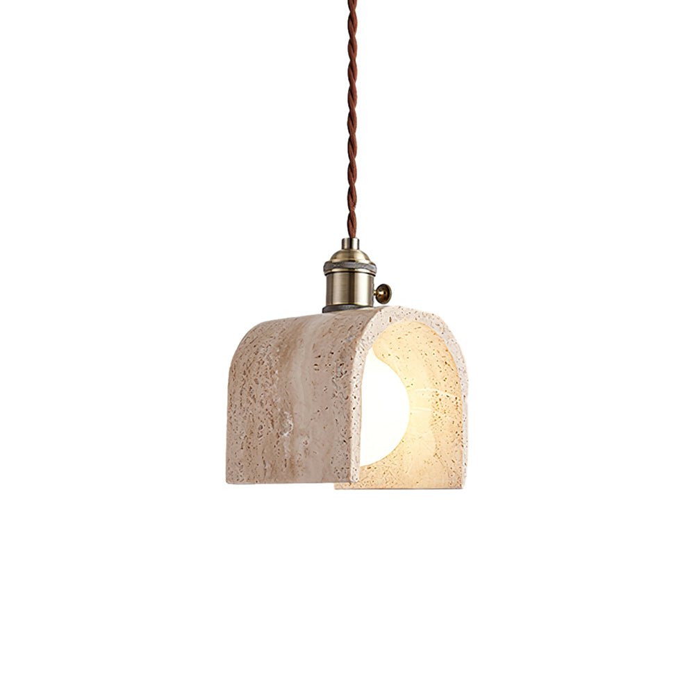 Laveniel Travertine Pendant Light-Moonnatur