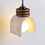 Cardelaria Travertine Pendant Light-Moonnatur