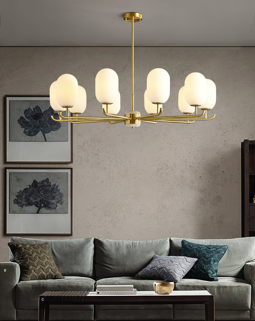 Mardenash Glass Chandelier-Moonnatur