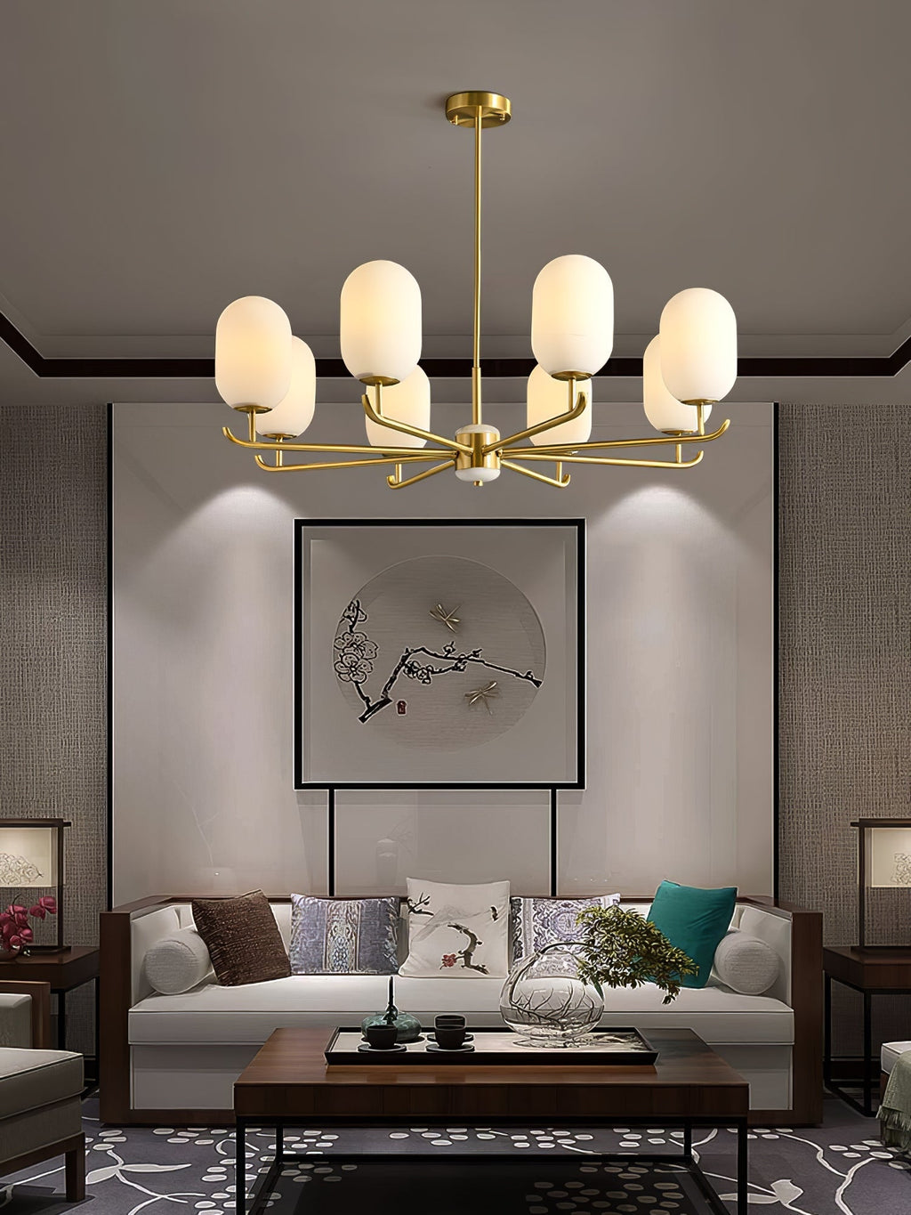Mardenash Glass Chandelier-Moonnatur