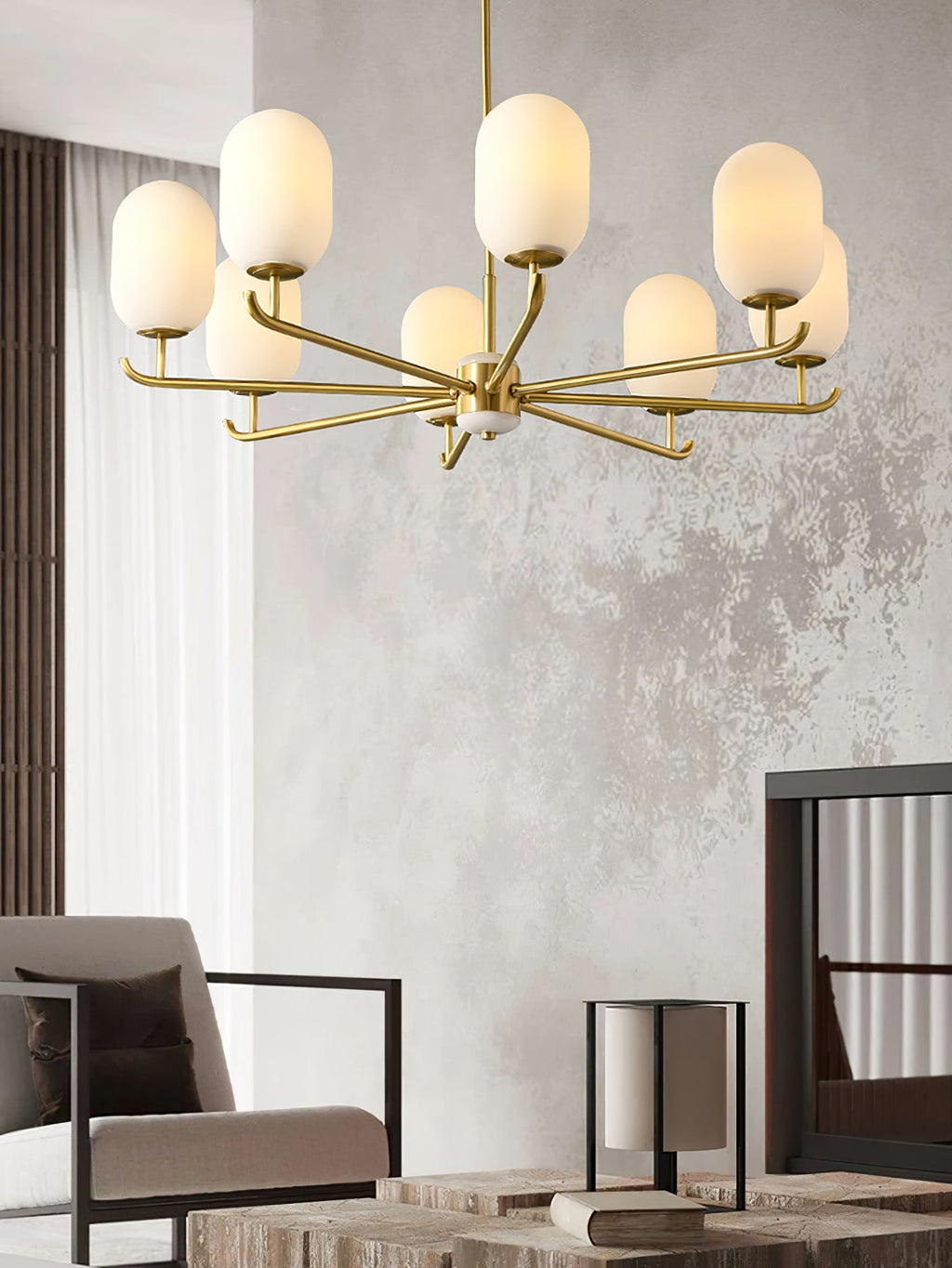 Mardenash Glass Chandelier-Moonnatur