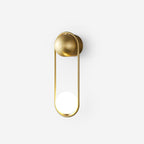 Weldenden Brass Wall Light-Moonnatur