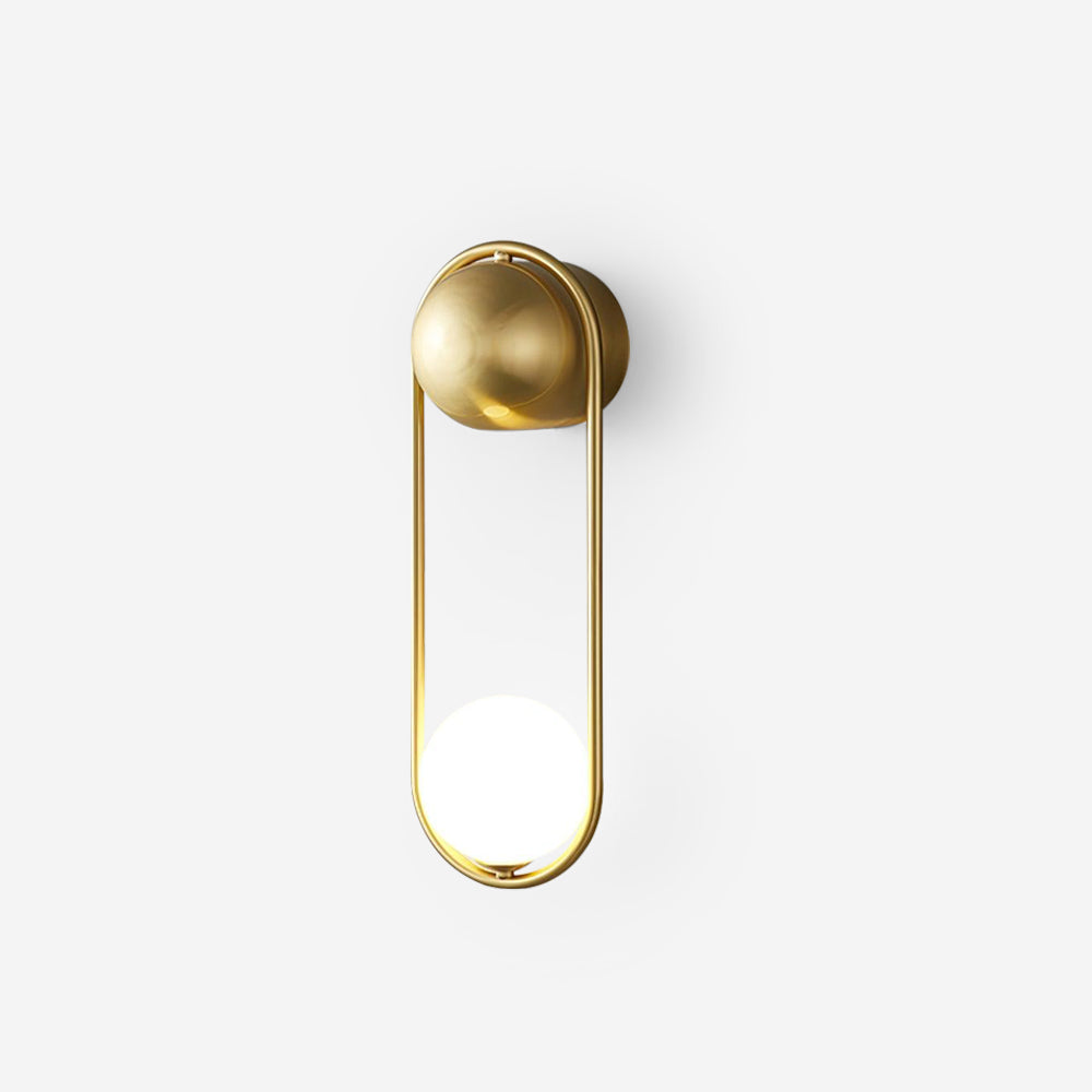 Weldenden Brass Wall Light-Moonnatur
