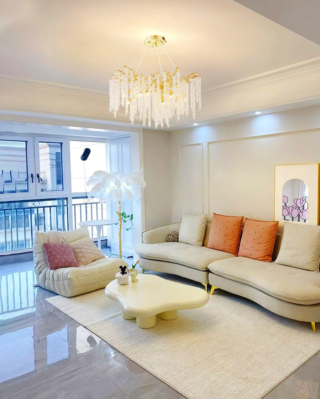 Vardenara Crystal Chandelier-Moonnatur