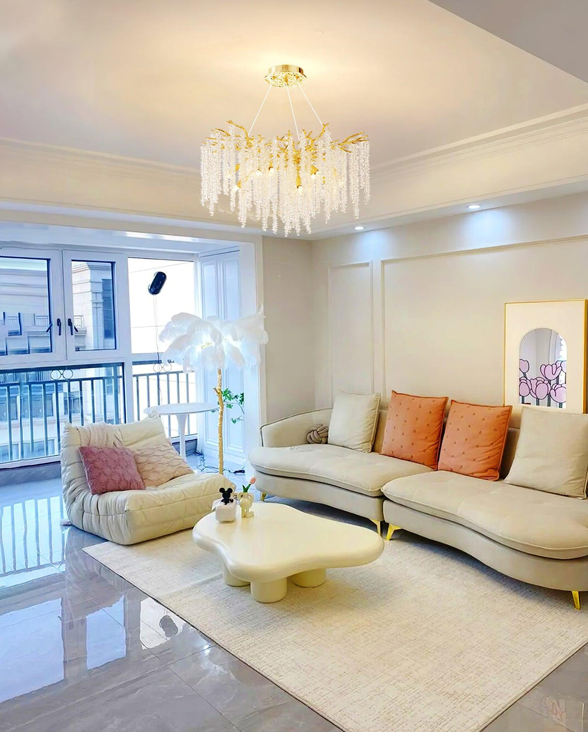 Vardenara Crystal Chandelier-Moonnatur