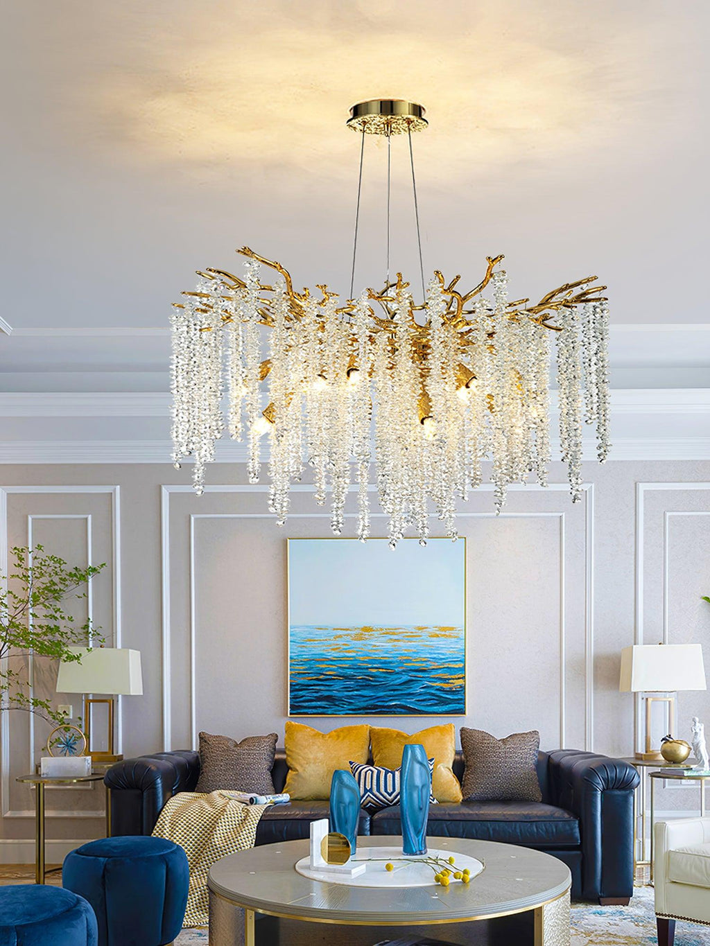 Vardenara Crystal Chandelier-Moonnatur
