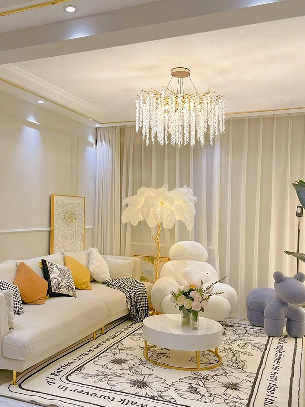 Vardenara Crystal Chandelier-Moonnatur