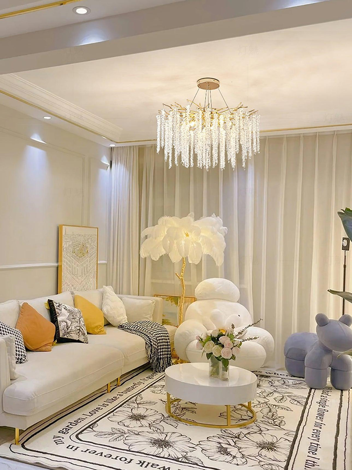 Vardenara Crystal Chandelier-Moonnatur