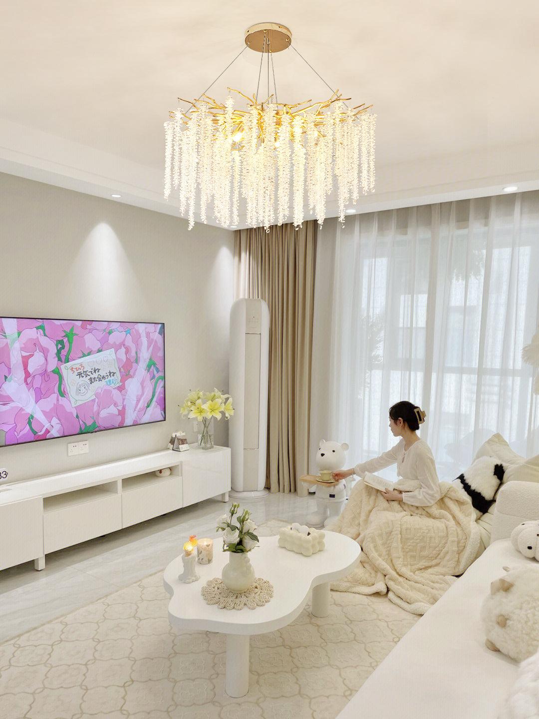Vardenara Crystal Chandelier-Moonnatur