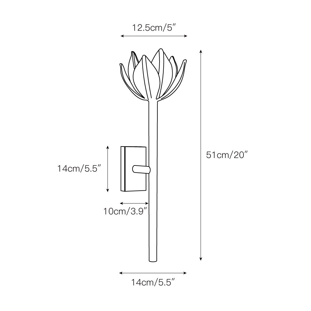 Lathengrove Brass Wall Light-Moonnatur