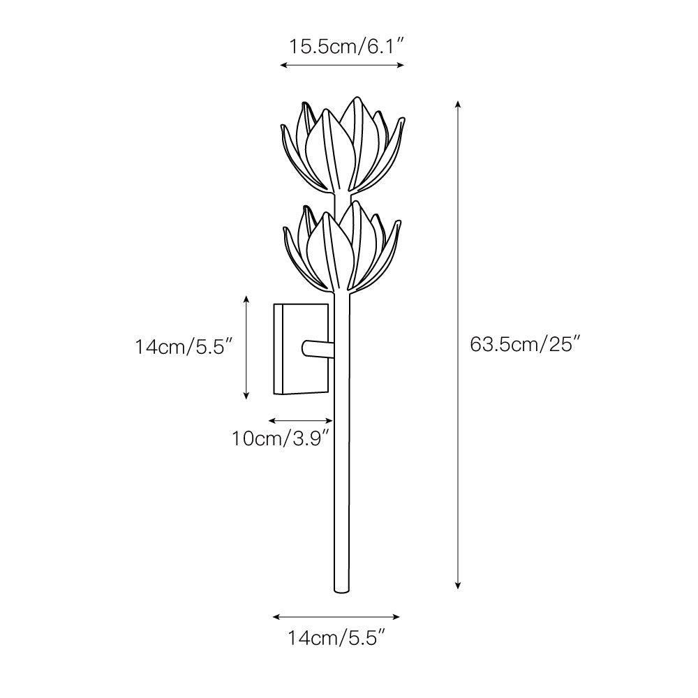 Lathengrove Brass Wall Light-Moonnatur