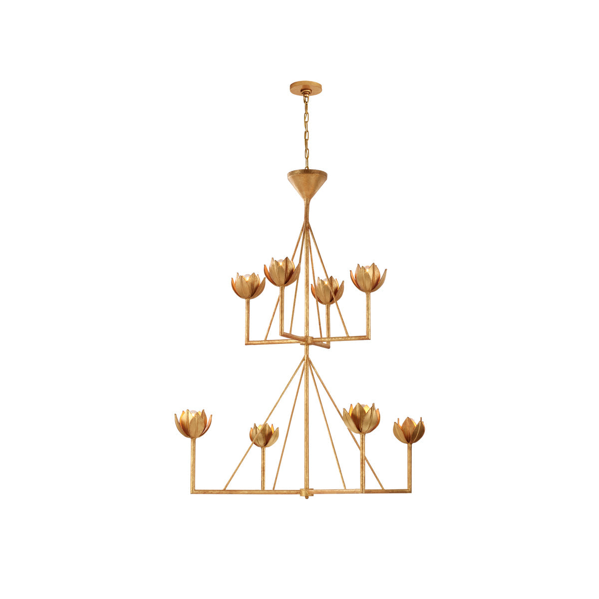Lindellark Brass Chandelier-Moonnatur