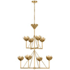 Lindellark Brass Chandelier-Moonnatur