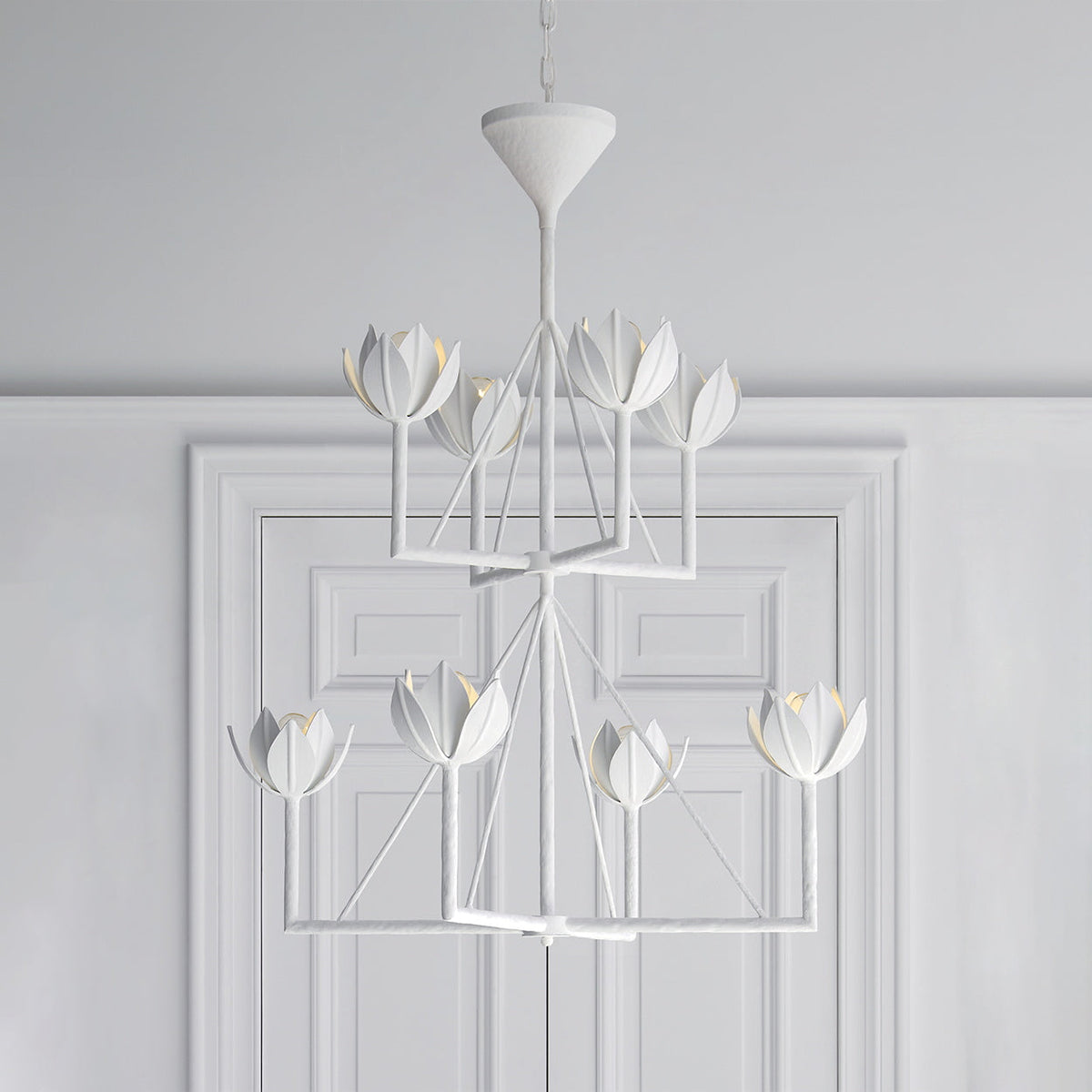 Lindellark Brass Chandelier-Moonnatur