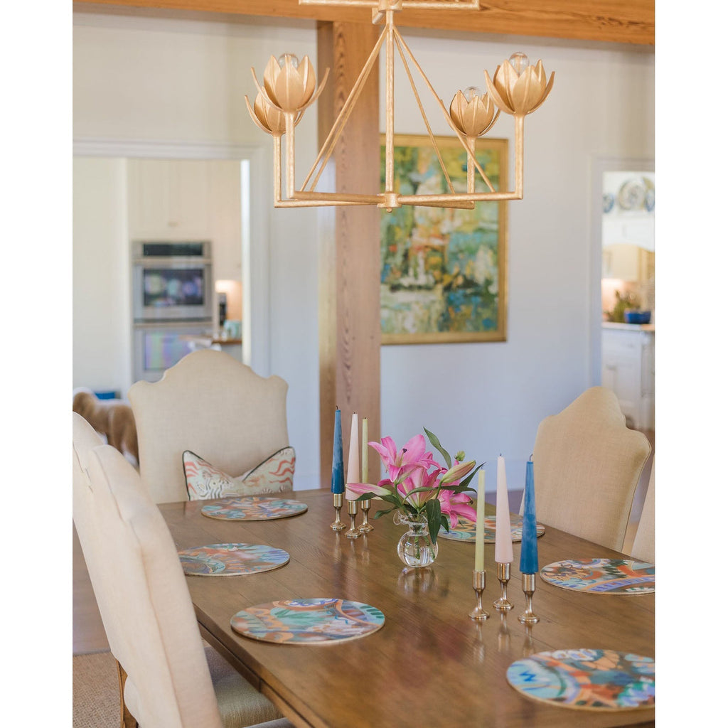 Lindellark Brass Chandelier-Moonnatur