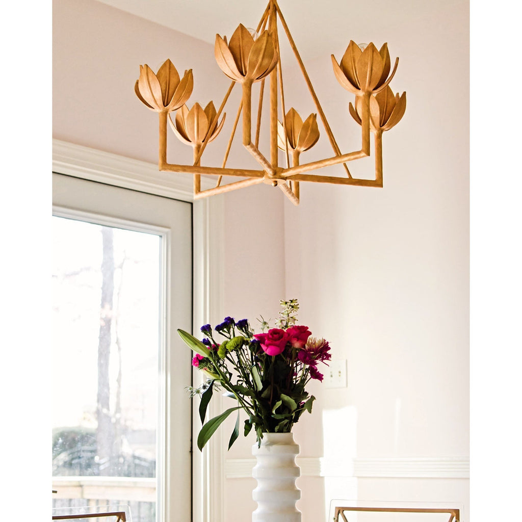 Lindellark Brass Chandelier-Moonnatur