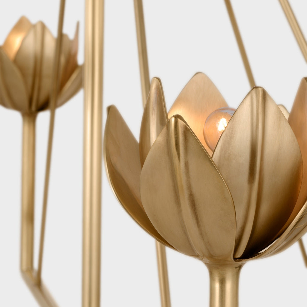 Lindellark Brass Chandelier-Moonnatur