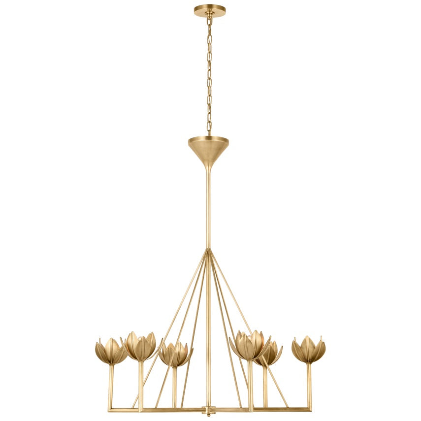 Lindellark Brass Chandelier-Moonnatur