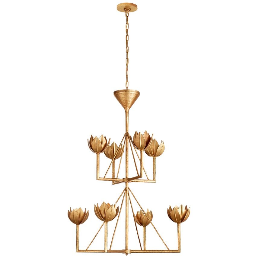 Ylenia Brass Chandelier-Moonnatur