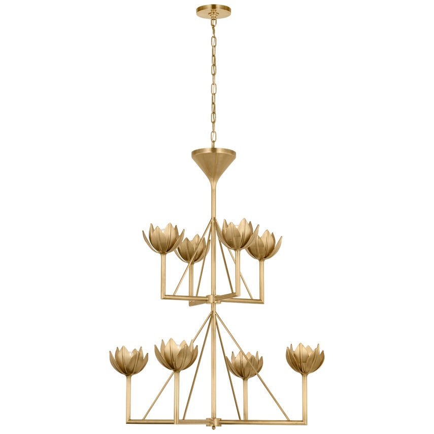 Ylenia Brass Chandelier-Moonnatur
