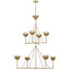 Ylenia Brass Chandelier-Moonnatur