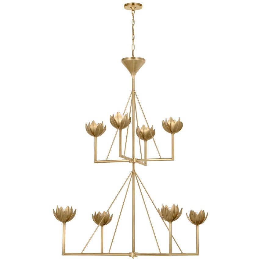 Ylenia Brass Chandelier-Moonnatur