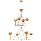 Ylenia Brass Chandelier-Moonnatur