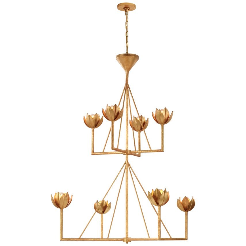Ylenia Brass Chandelier-Moonnatur