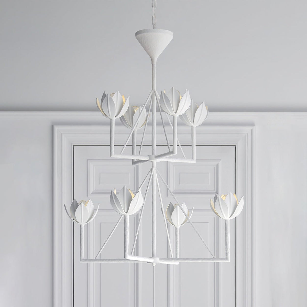 Ylenia Brass Chandelier-Moonnatur