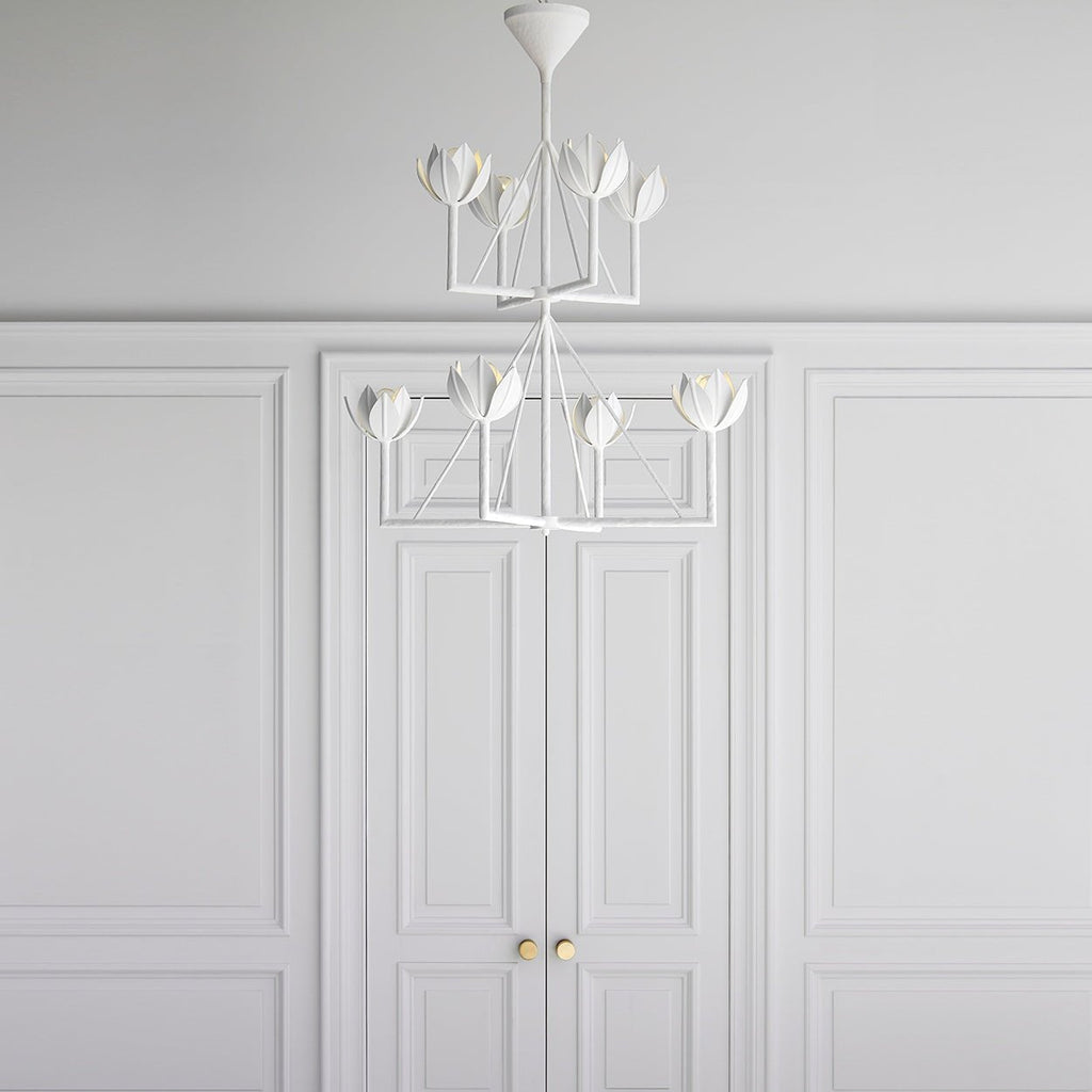 Ylenia Brass Chandelier-Moonnatur