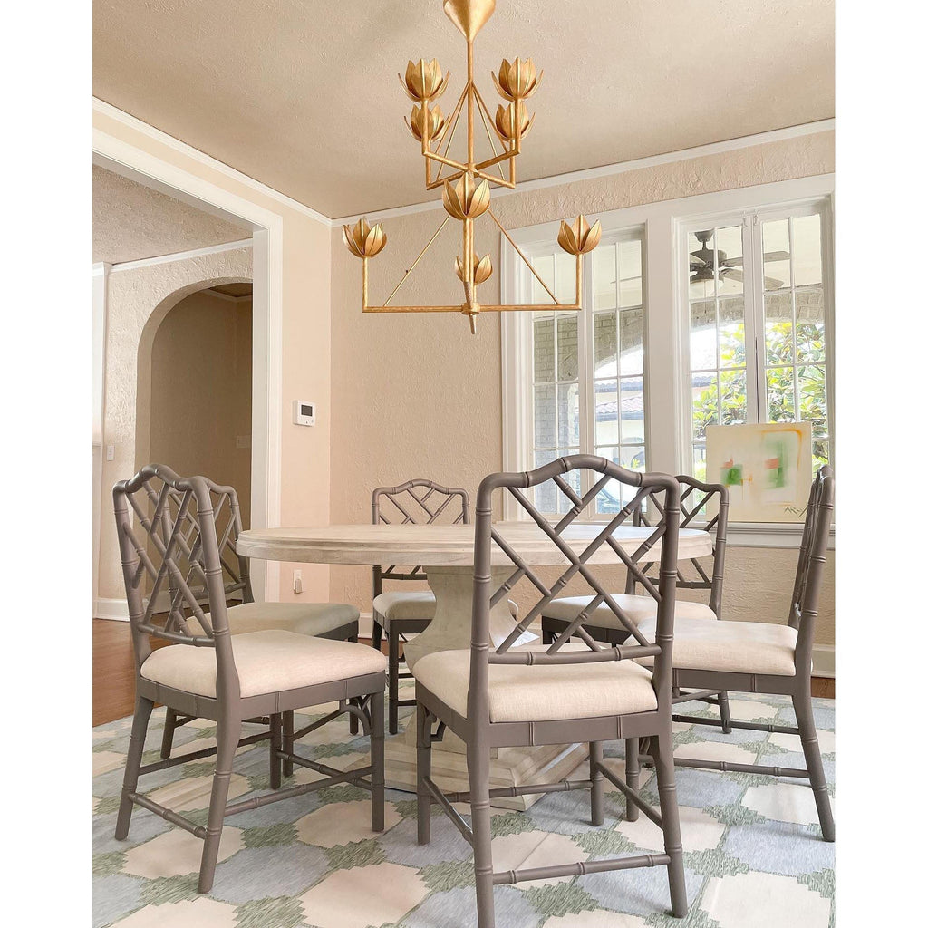 Ylenia Brass Chandelier-Moonnatur