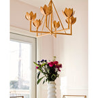 Ylenia Brass Chandelier-Moonnatur