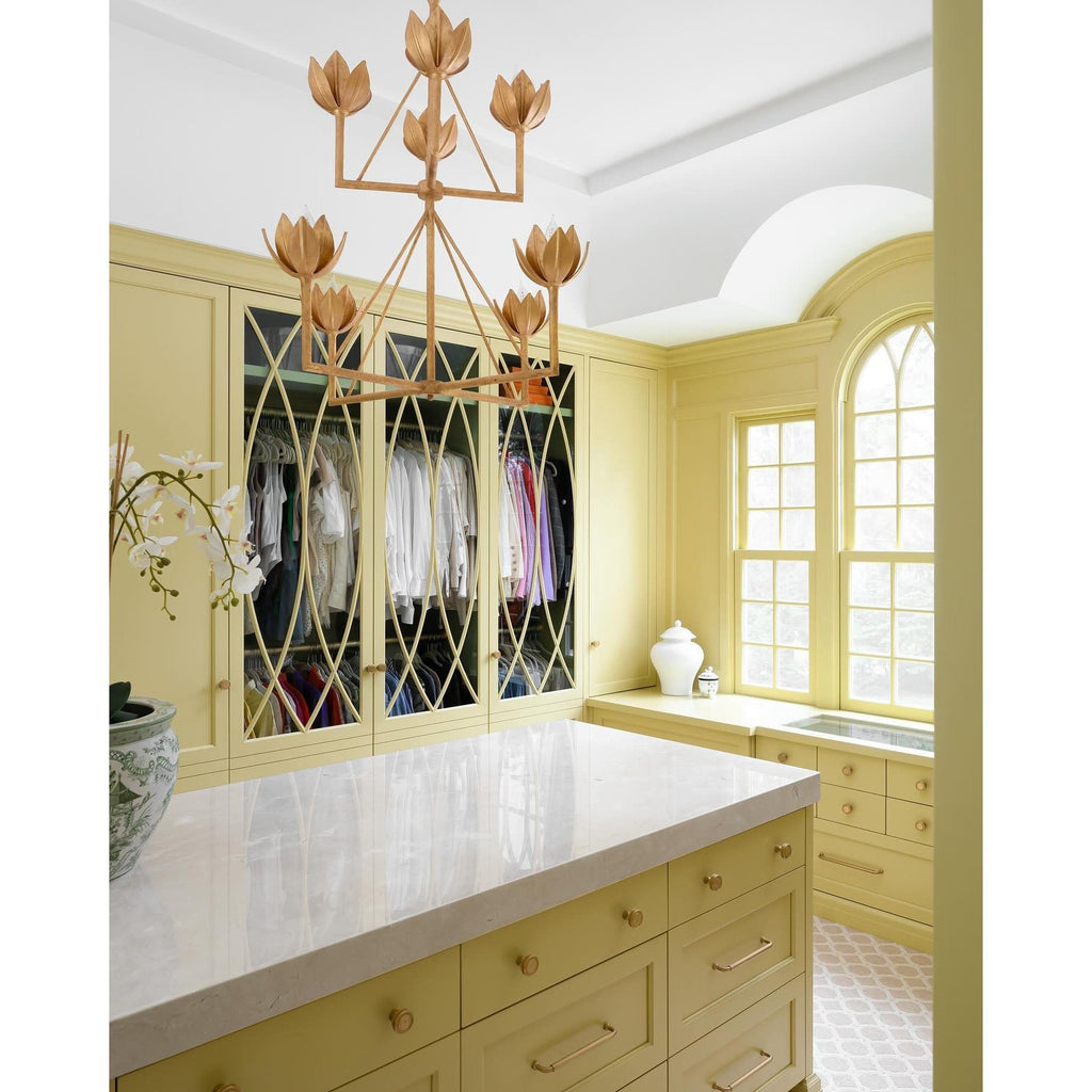 Ylenia Brass Chandelier-Moonnatur