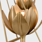 Ylenia Brass Chandelier-Moonnatur