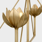 Ylenia Brass Chandelier-Moonnatur