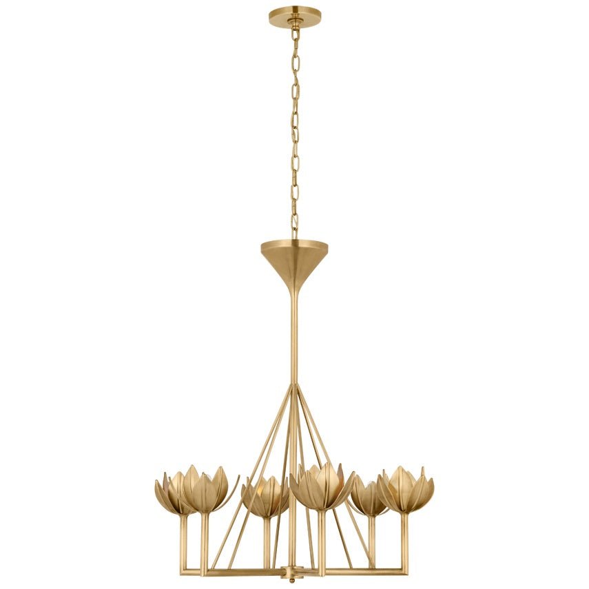 Ylenia Brass Chandelier-Moonnatur