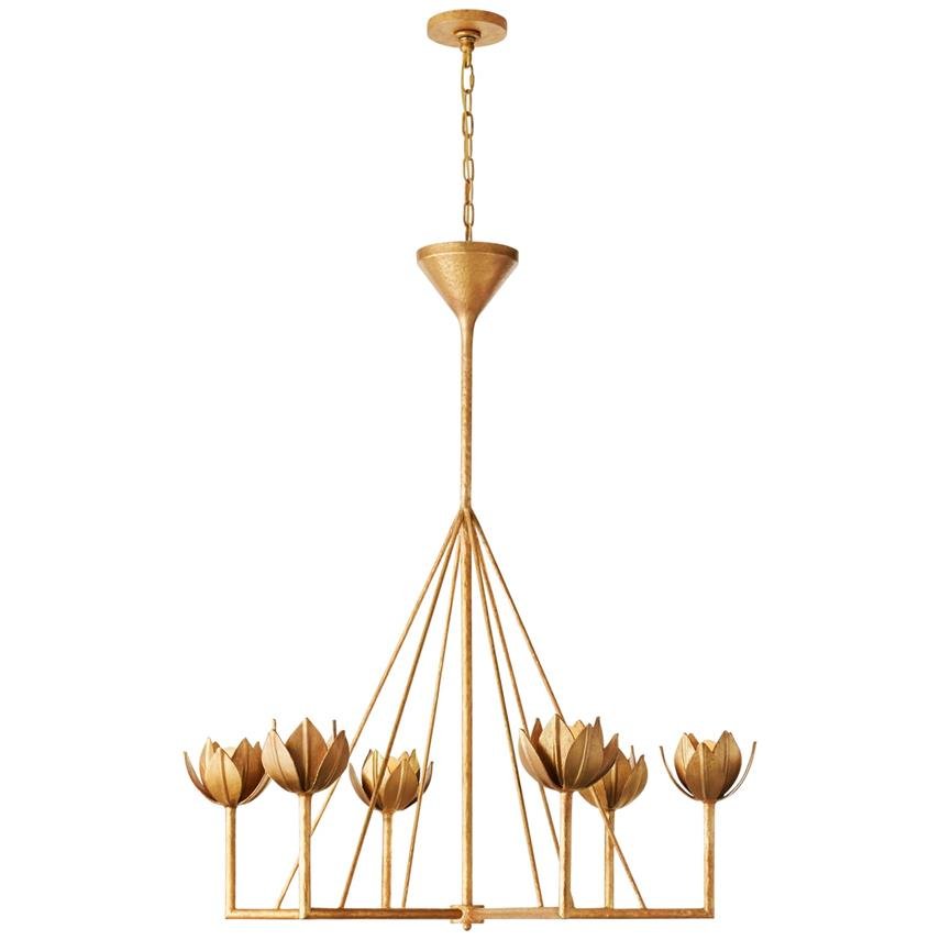 Ylenia Brass Chandelier-Moonnatur