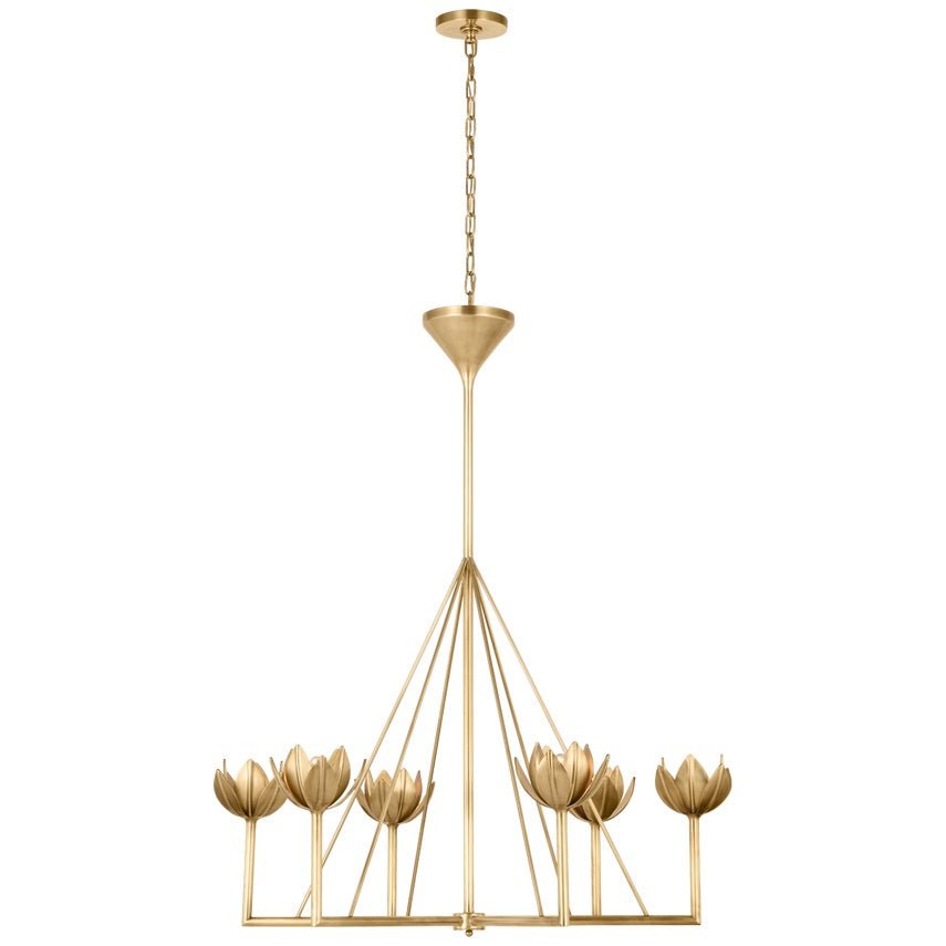 Ylenia Brass Chandelier-Moonnatur