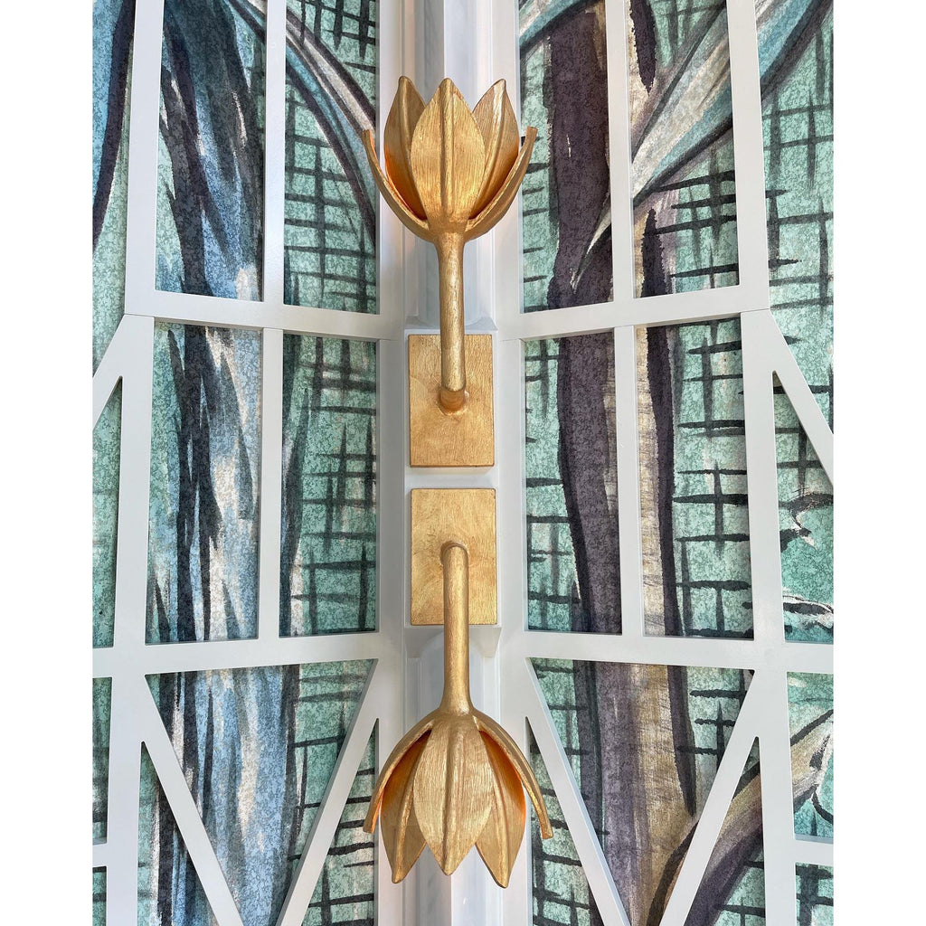 Lathengrove Brass Wall Light-Moonnatur