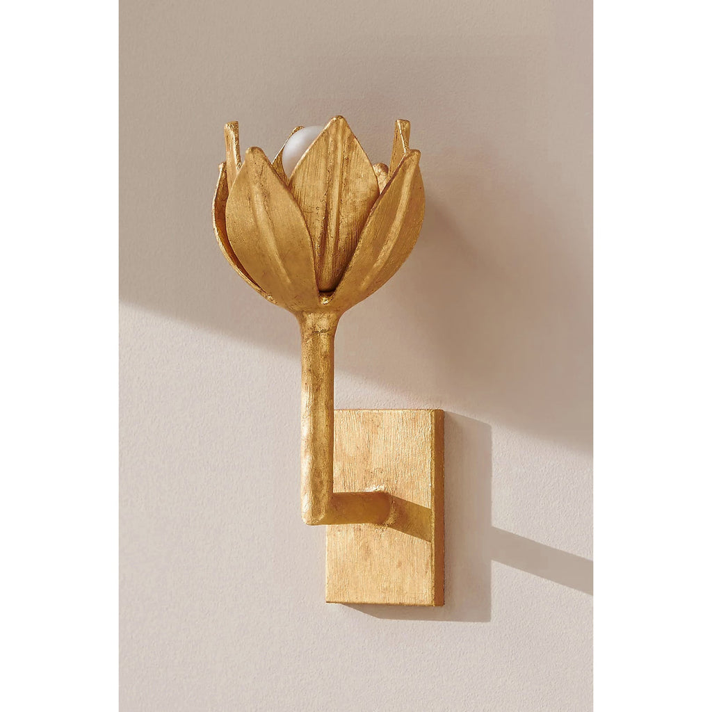 Lathengrove Brass Wall Light-Moonnatur