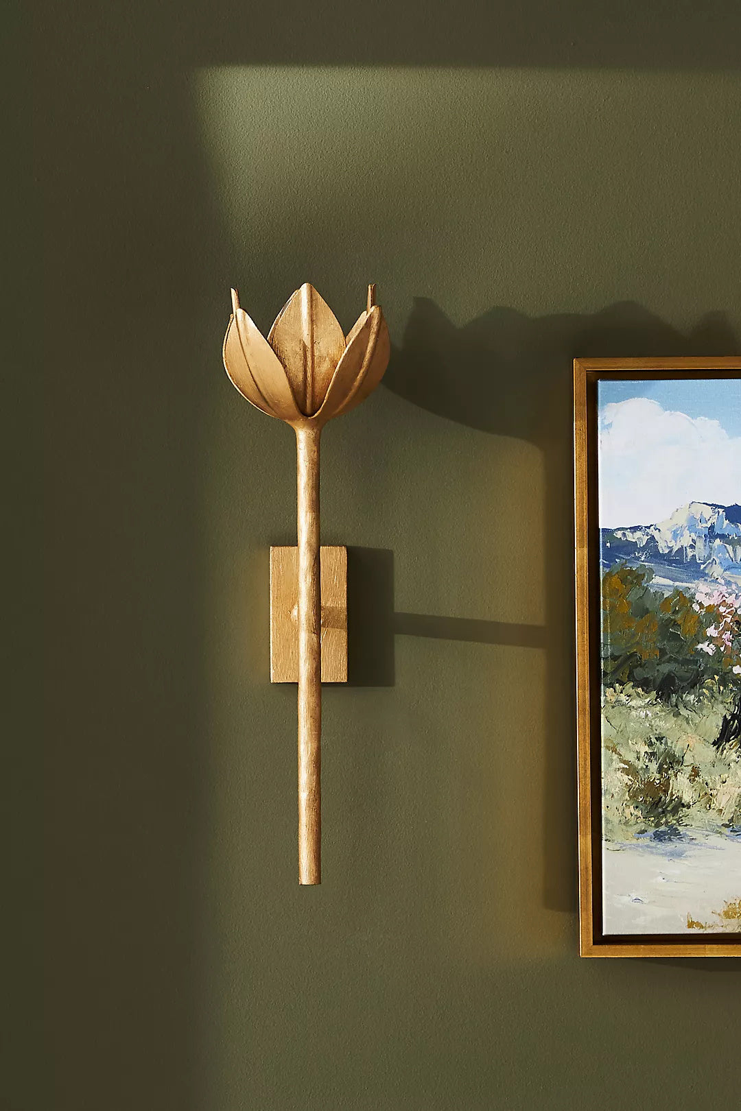 Lathengrove Brass Wall Light-Moonnatur