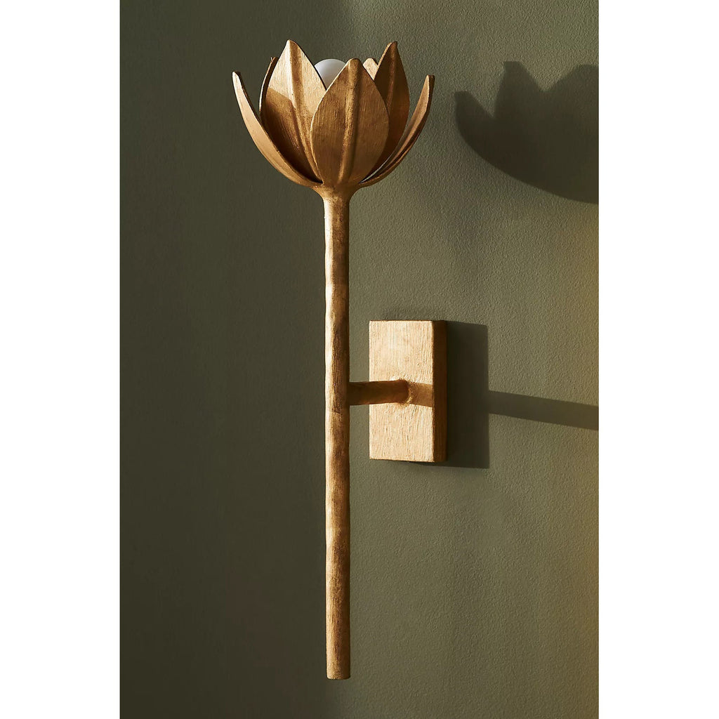Lathengrove Brass Wall Light-Moonnatur