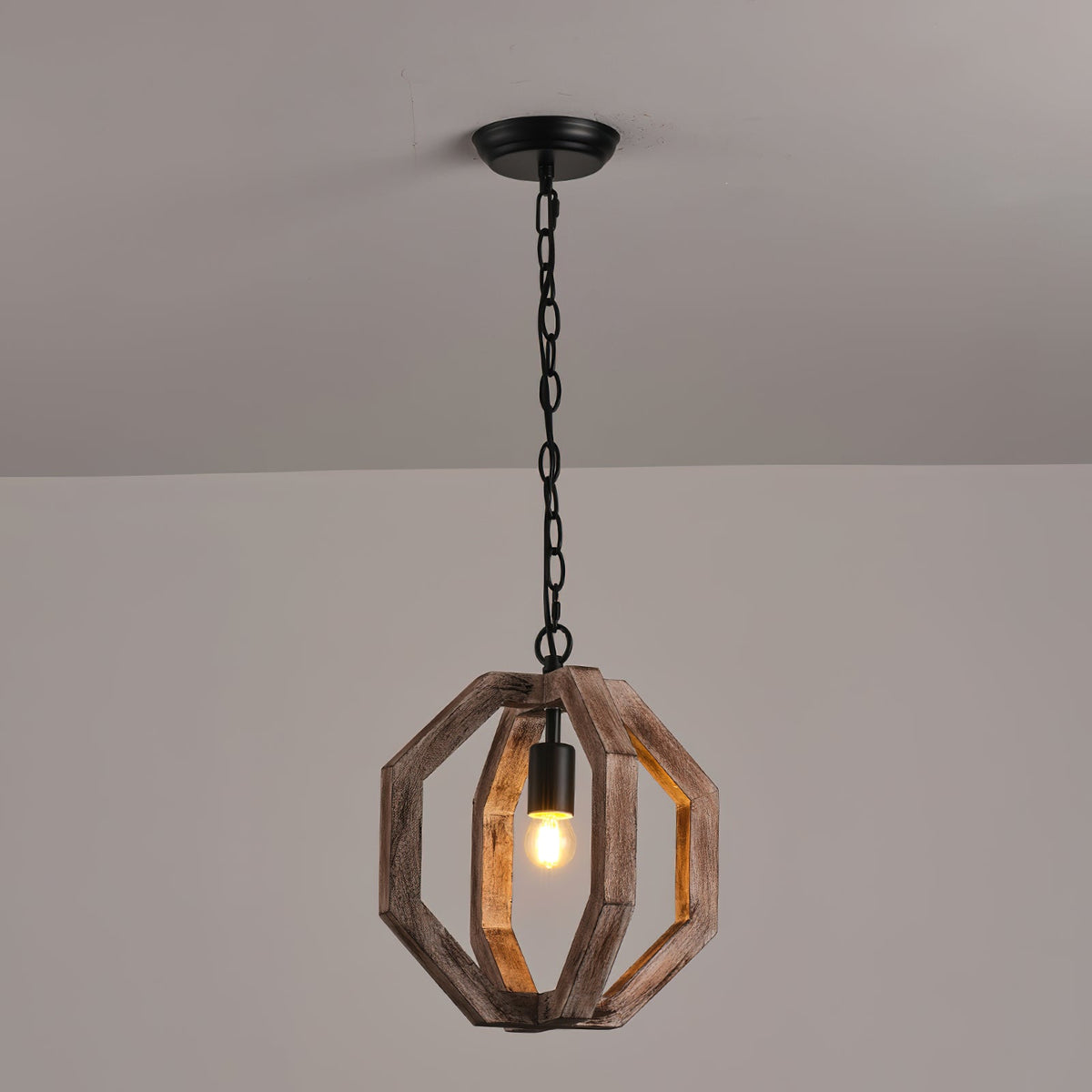 Larenhill Wood Pendant Light-Moonnatur
