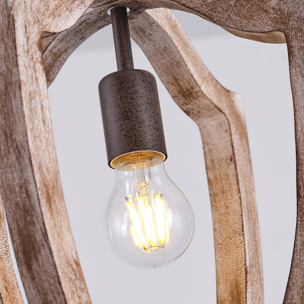 Larenhill Wood Pendant Light-Moonnatur